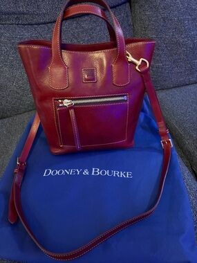 Dooney & Bourke Florentine Brinley Bordeaux Satchel Top Handle Bag